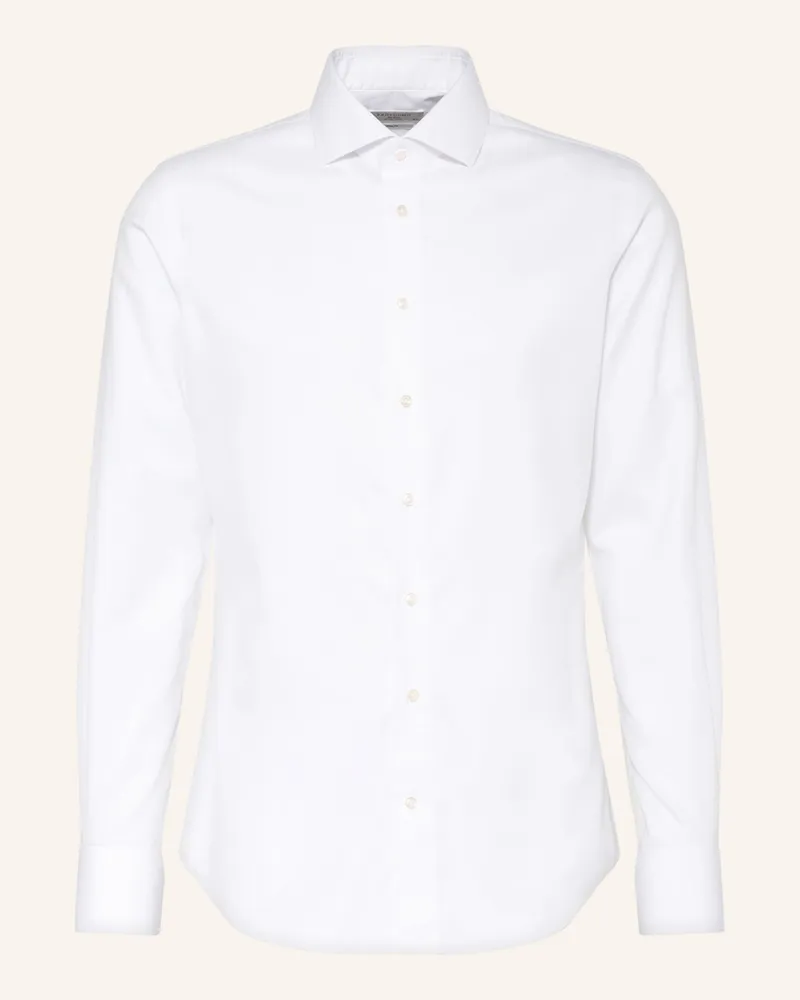 Profuomo Hemd Slim Fit weiss Weiss
