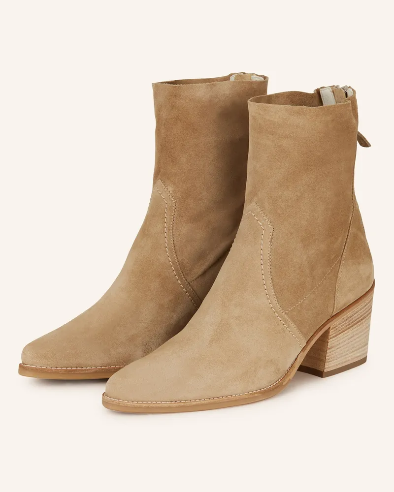 paul green Cowboy Boots Beige