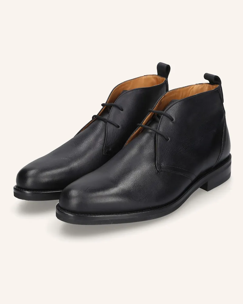 Heinrich Dinkelacker Schnürboots Genf Plain N schwarz Schwarz