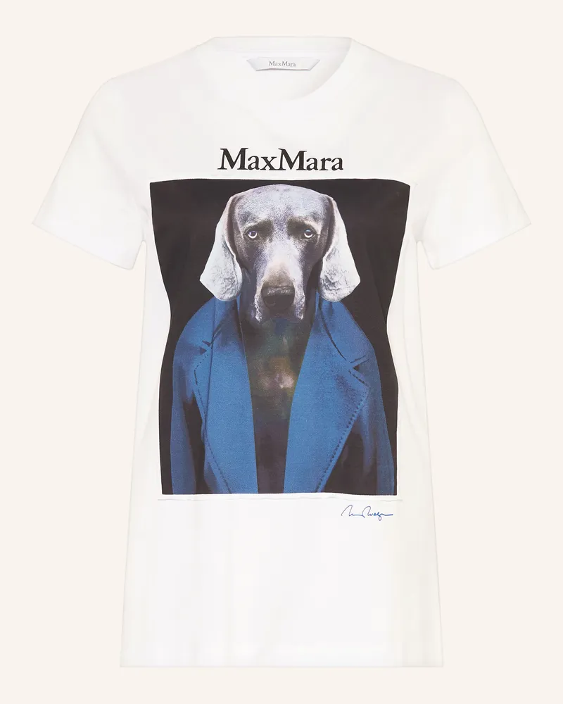 Max Mara T-Shirt Calca weiss Weiss