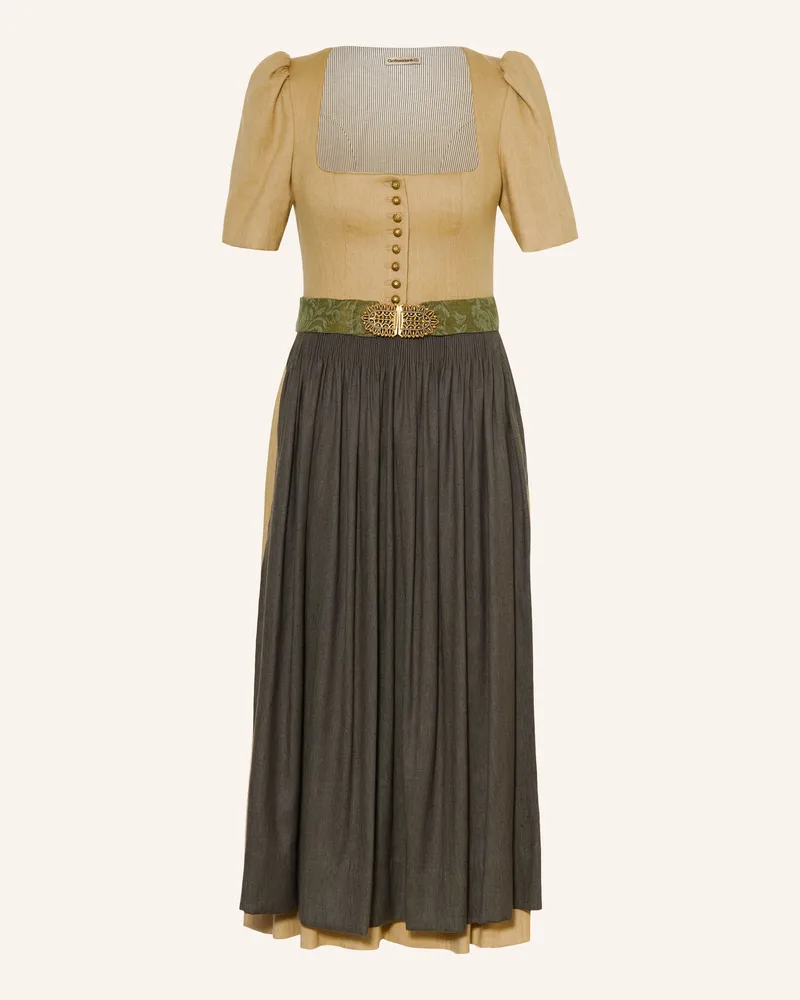Gottseidank Dirndl Hanni Mit Leinen beige Beige