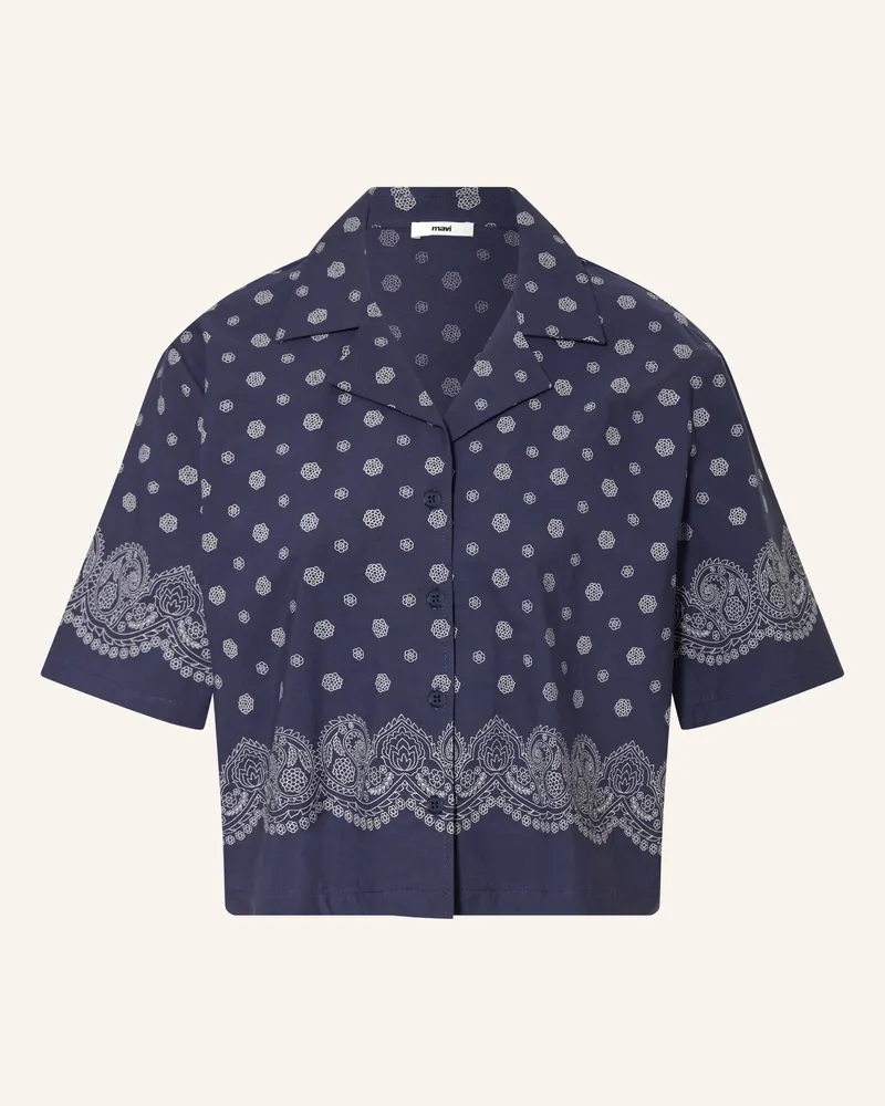 Mavi Jeans Bluse blau Dunkelblau