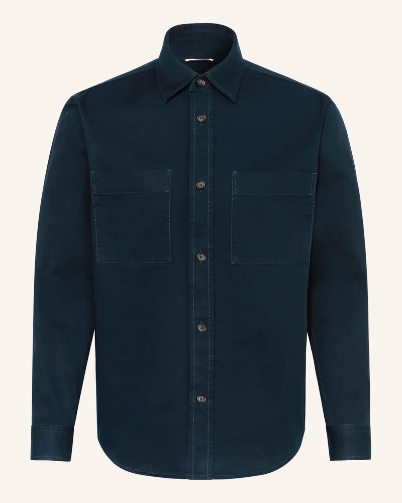 HUGO BOSS Overshirt Owen blau Dunkelblau