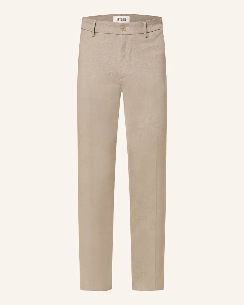 Drykorn Chino AJEND Slim Fit Hellbraun