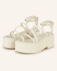 Maje Plateau-Wedges - ECRU Weiss