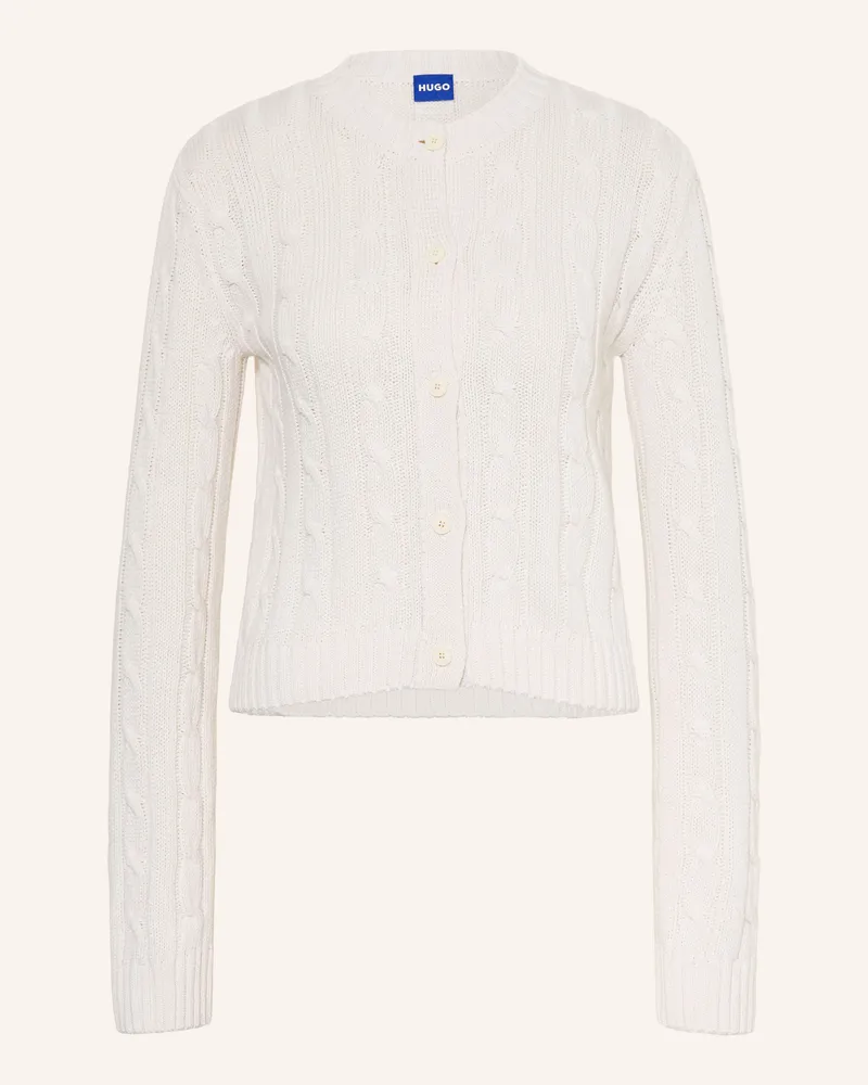HUGO BOSS Strickjacke Sbradina beige Ecru