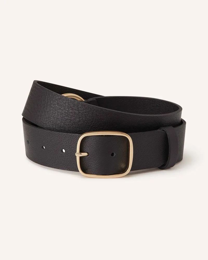 Luisa Cerano Ledergürtel Schwarz