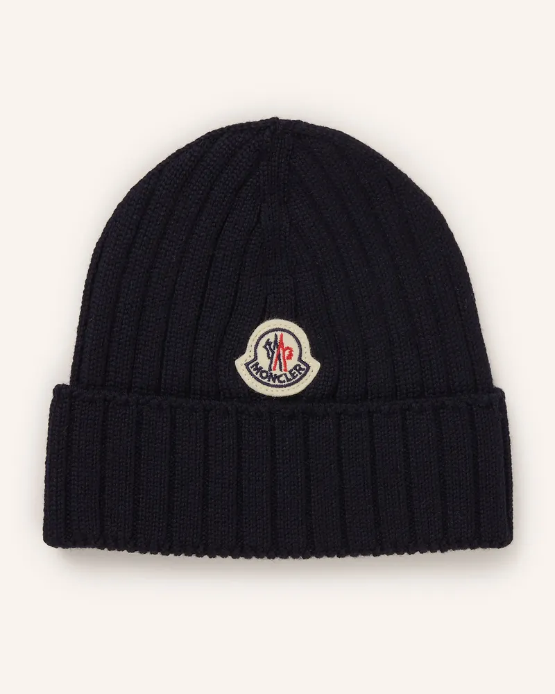 Moncler Mütze blau Dunkelblau