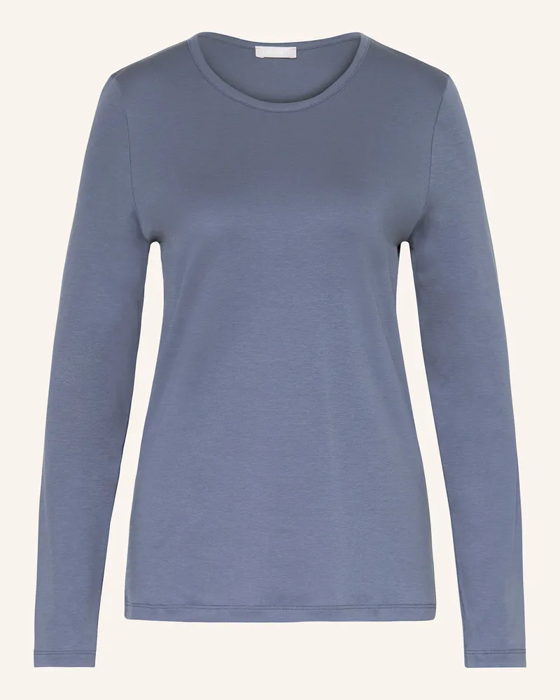 Hanro Schlafshirt LOUNGY NIGHTS Blau