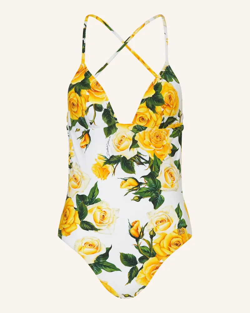 Dolce & Gabbana Badeanzug ROSE Weiss