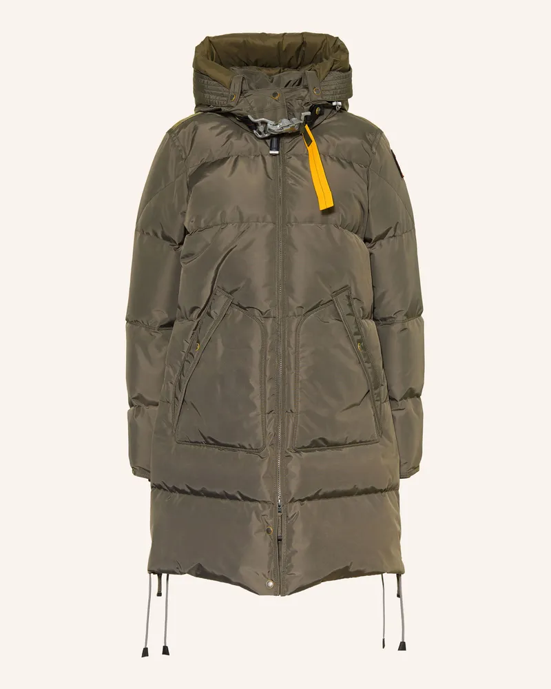 Parajumpers Daunenparka Long Bear Mit Abnehmbarer Kapuze gruen Khaki