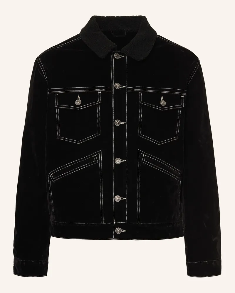 Isabel Marant Samt-Overjacket JANGO Schwarz