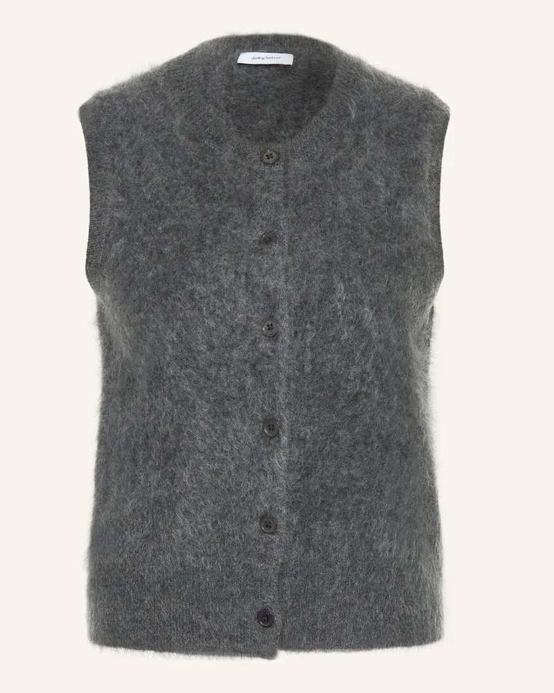 Darling Harbour Strickweste Aus Cashmere grau Dark