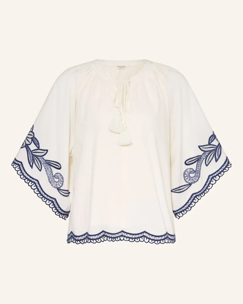 Part Two Blusenshirt Mit 3/4-Arm weiss Weiss