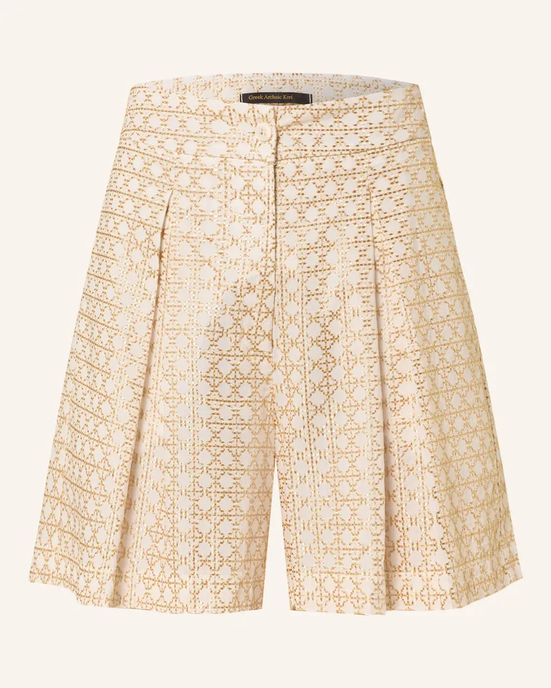 Greek Archaic Kori Shorts CROSS Creme