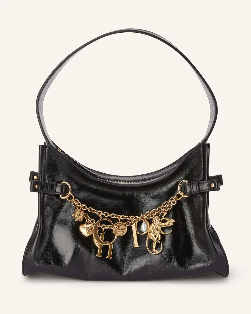 Chloé Beuteltasche Charms schwarz Black