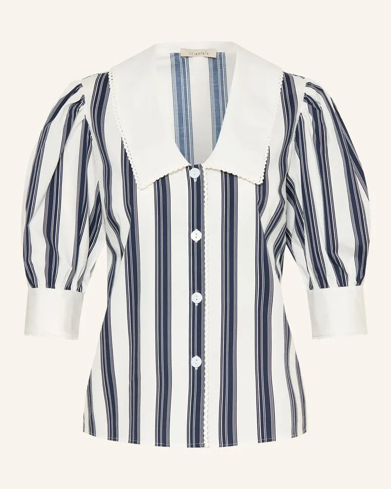 lilienfels Hemdbluse blau Weiss