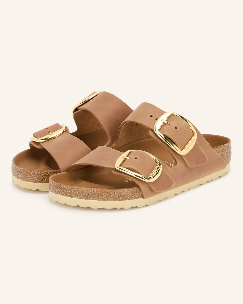 Birkenstock Pantoletten Arizona Big Buckle braun Camel