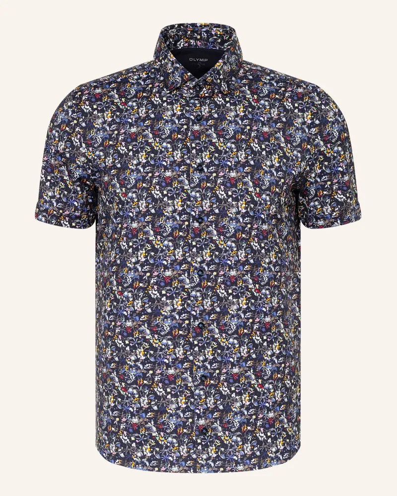 Olymp Kurzarm-Hemd Level Five 24/Seven Body Fit blau Dunkelblau