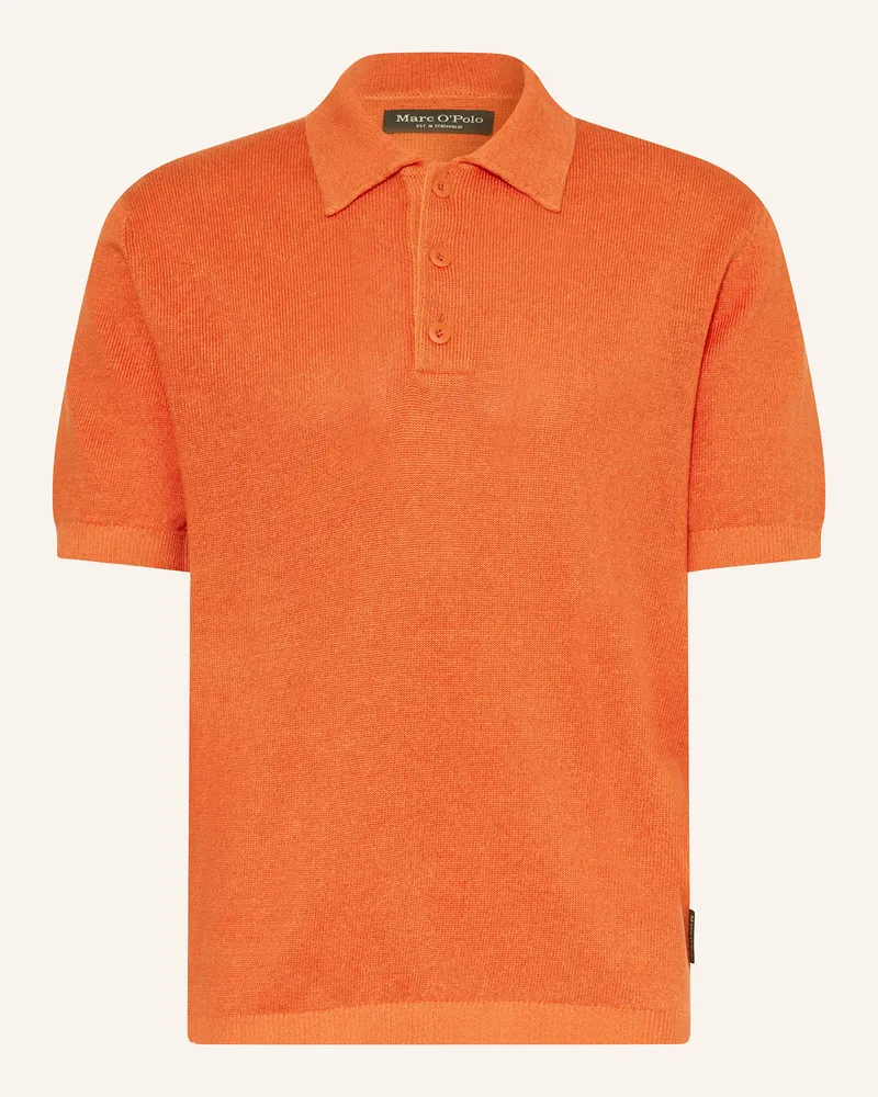Marc O'Polo Strick-Poloshirt Regular Fit Rot