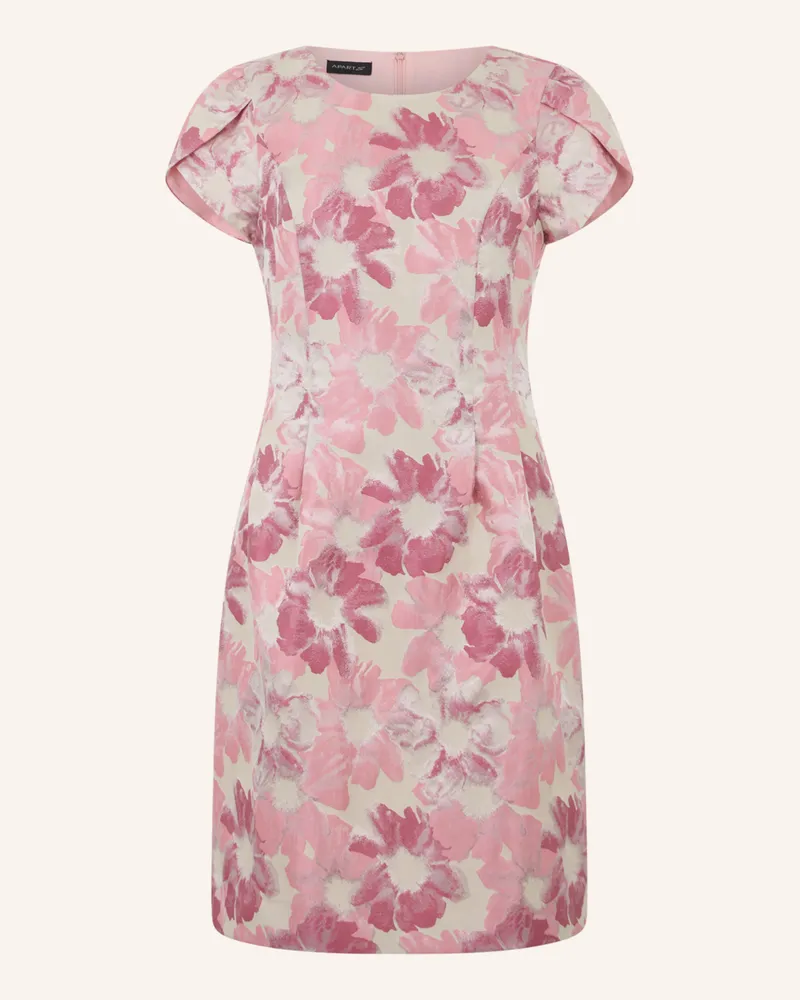 Apart Kurzes Jacquardkleid weiss Creme