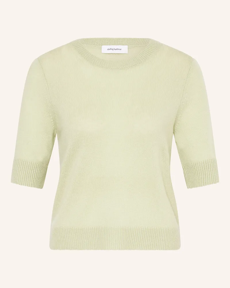 Darling Harbour Strickshirt Mit Cashmere gruen Lindgrün