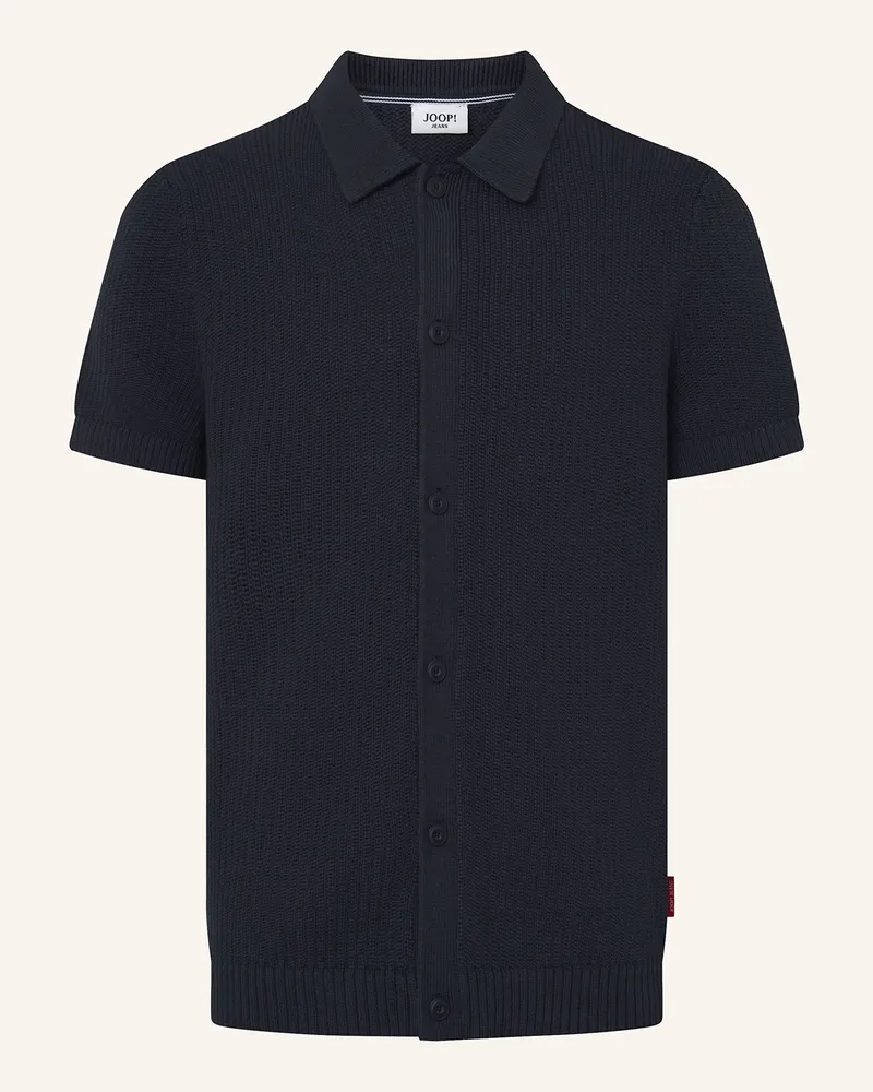 JOOP! Strickhemd VINCEO Comfort Fit Dunkelblau