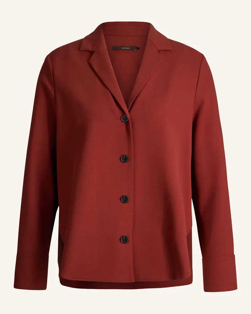 windsor. Hemdbluse rot Dunkelrot