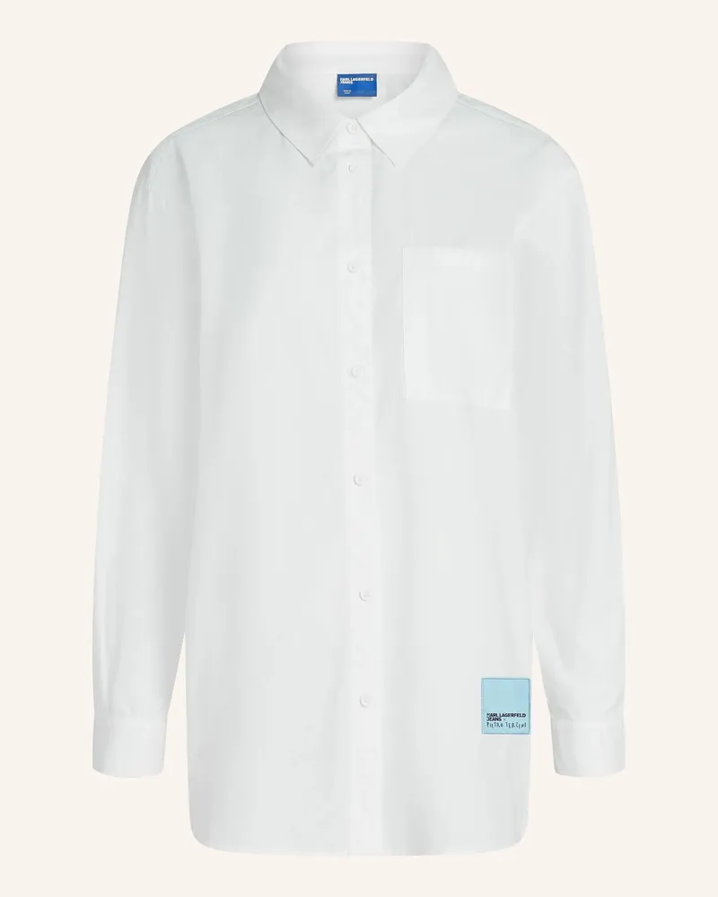 Karl Lagerfeld Bluse weiss Weiss