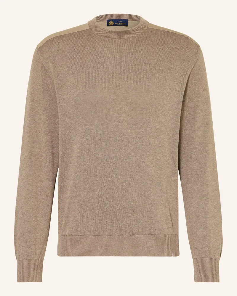 Paul & Shark Pullover mit Seide Hellbraun