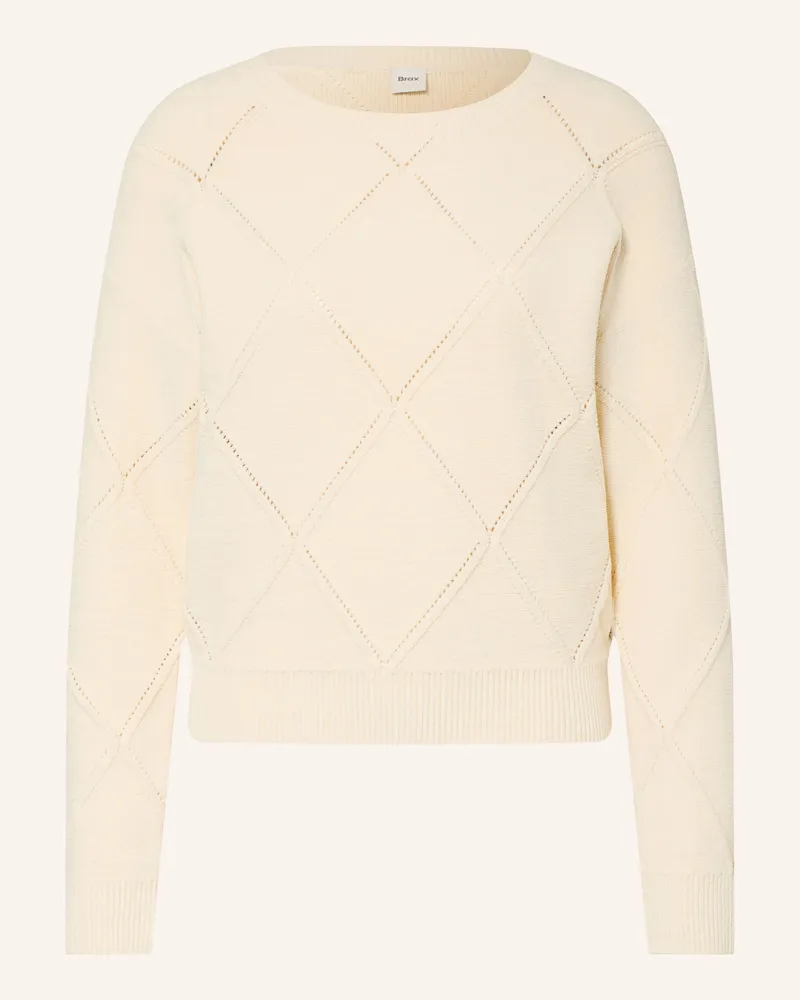 Brax Pullover Lisa weiss Creme