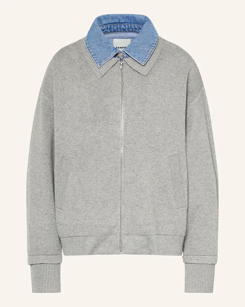 Sandro Strickjacke grau Grau