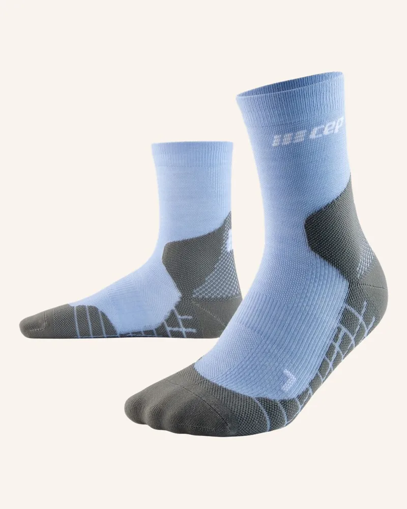 CEP Trekking-Socken LIGHT MERINO MID CUT  Mit Kompression Hellblau