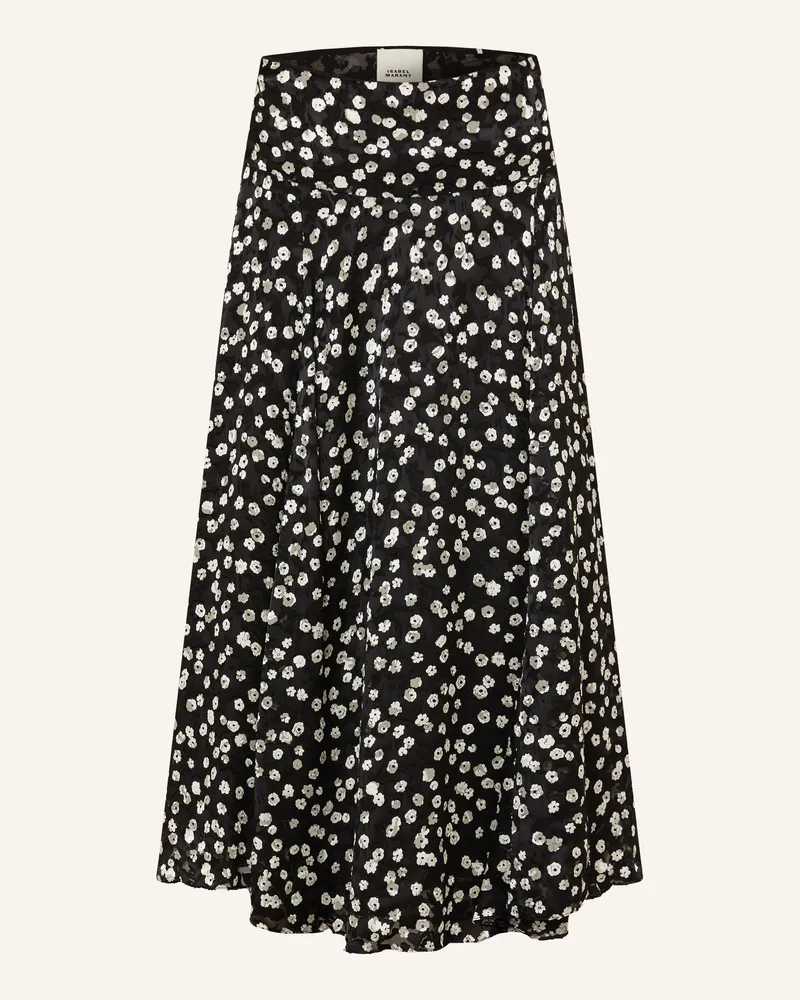 Isabel Marant Rock Hilza Mit Seide schwarz Schwarz