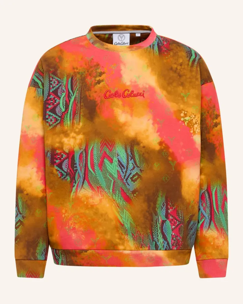 Carlo Colucci Oversize Sweatshirt - Sprayed knit DIOP Orange