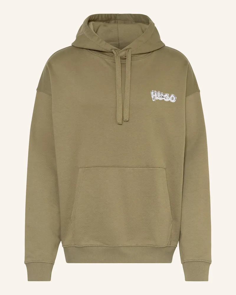 HUGO BOSS Oversized-Hoodie NYROHOOD Oliv