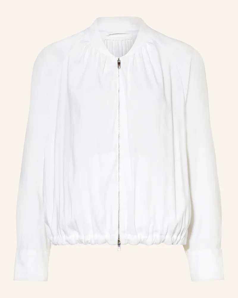 HUGO BOSS Blouson JALPES mit Leinen Weiss
