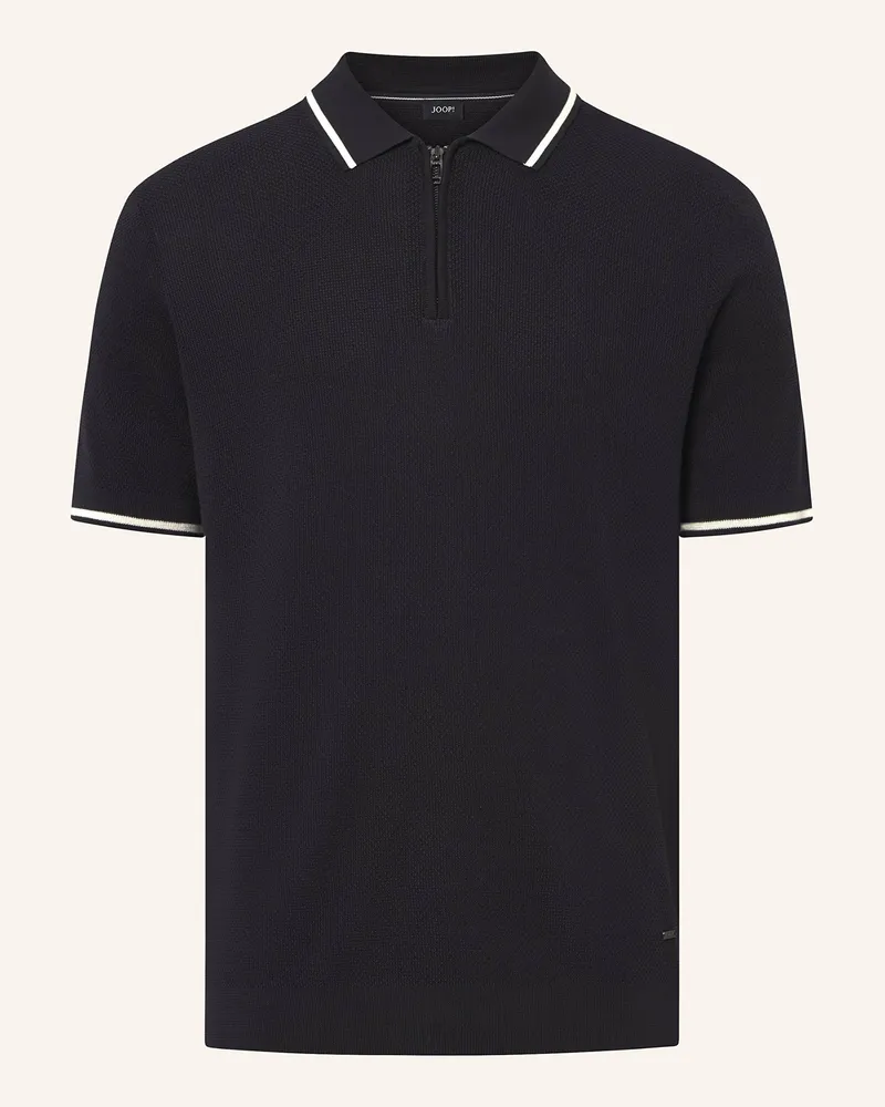 JOOP! Strick-Poloshirt VANCAO Dunkelblau