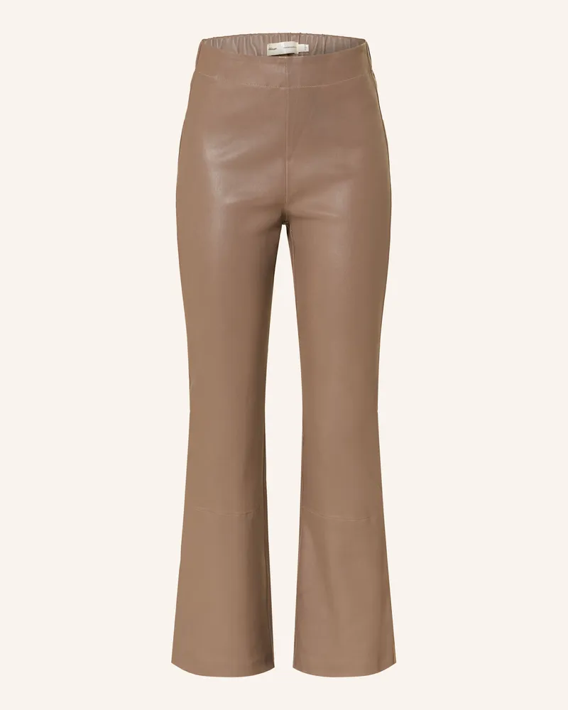 InWear 7/8-Hose CEDAR aus Leder Hellbraun