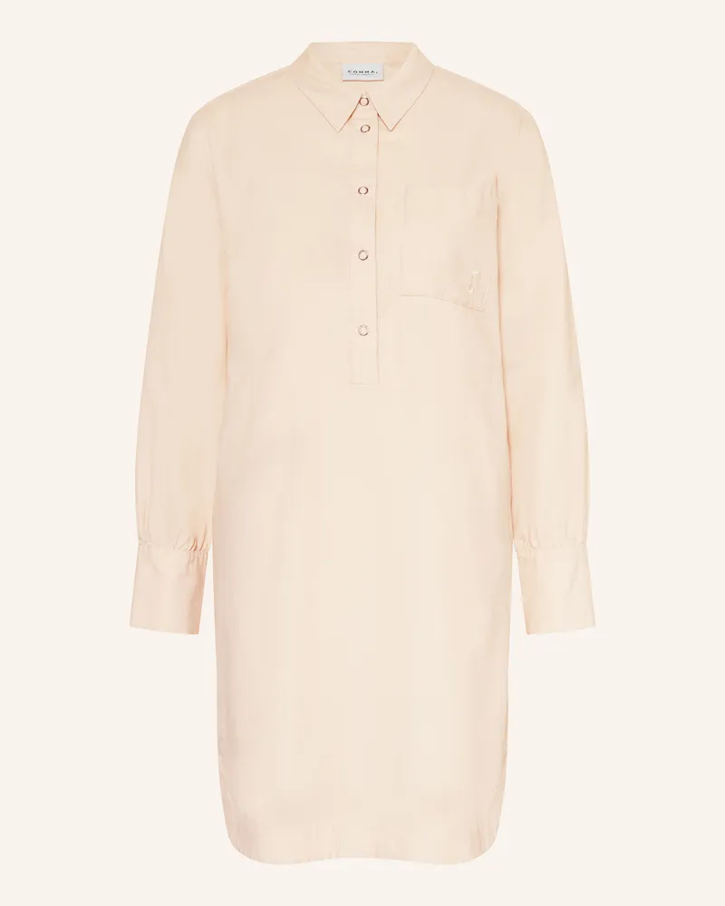 COMMA Hemdblusenkleid aus Cord Beige