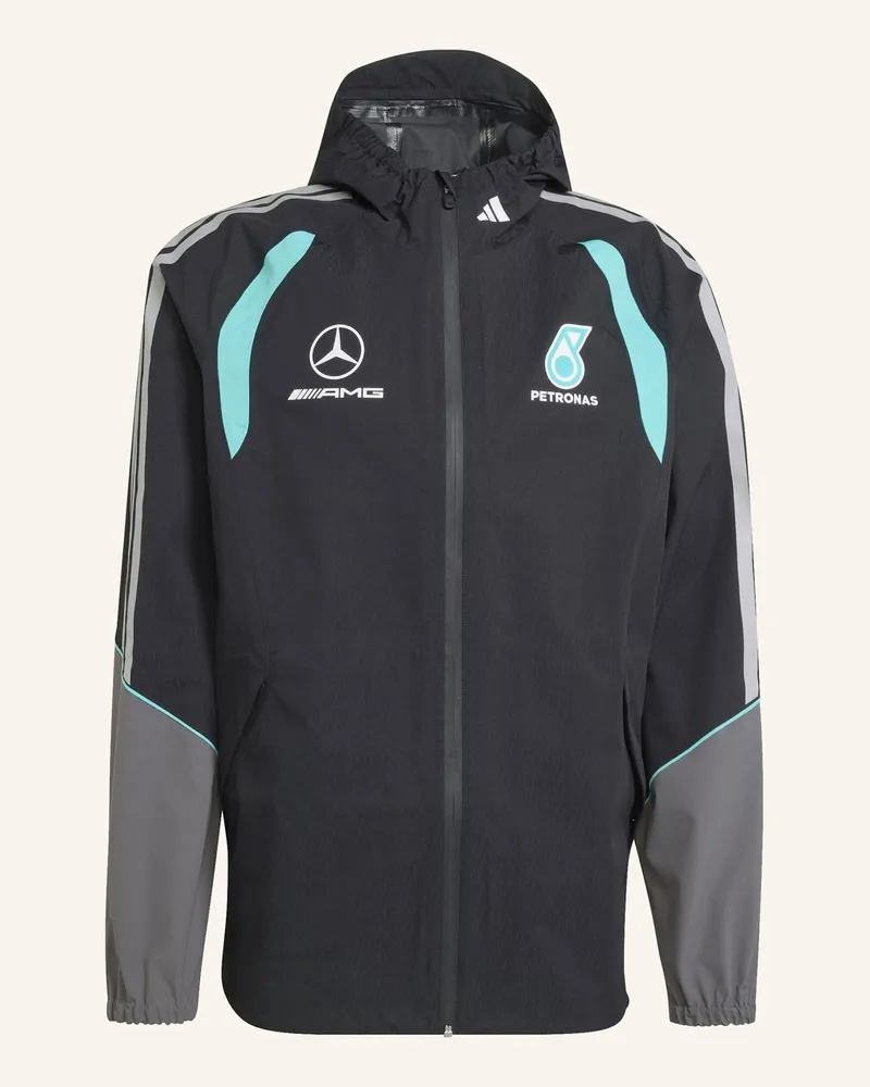 adidas Mercedes - Amg Petronas Formel 1 Team Mechanics Regenjacke schwarz Schwarz