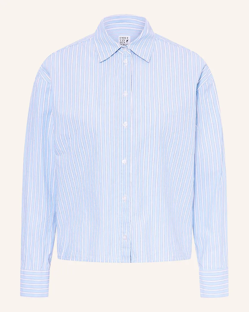 Emily van den Bergh Hemdbluse blau Hellblau