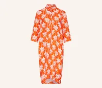 Leinenkleid mit 3/4-Arm