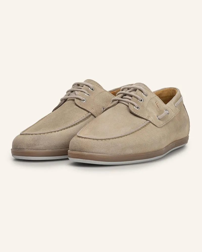 Floris van Bommel Bootsschuh De Zeiler 02 braun Hellbraun