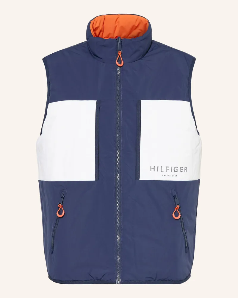 Tommy Hilfiger Weste Zum Wenden orange Dunkelblau