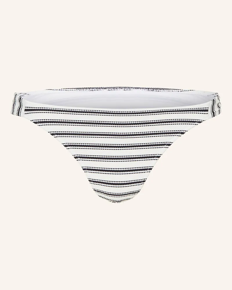 watercult Brazilian-Bikini-Hose SEASIDE SPLASH Weiss