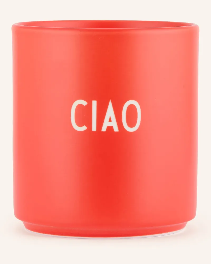 DESIGN LETTERS Becher rot Neonrot