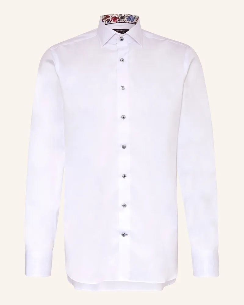 Olymp Hemd Signature Tailored Fit weiss Weiss