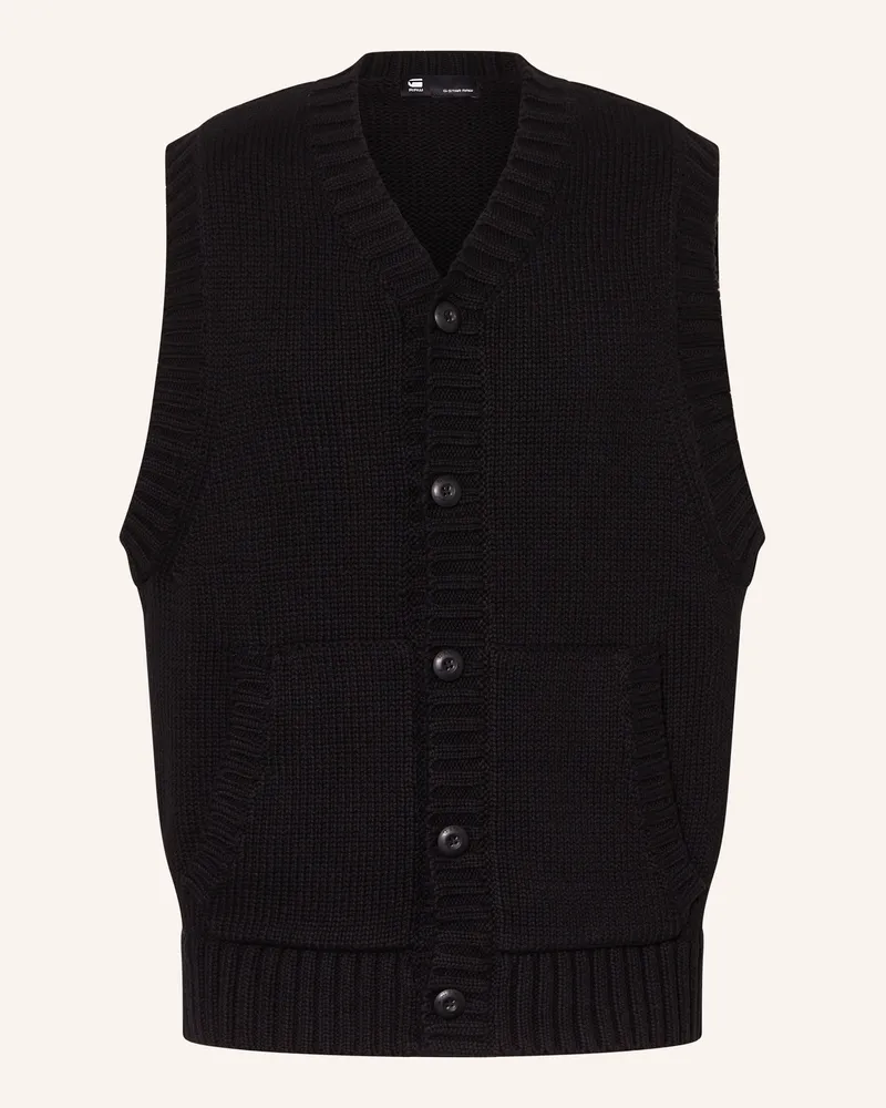 G-STAR RAW Strickweste Schwarz