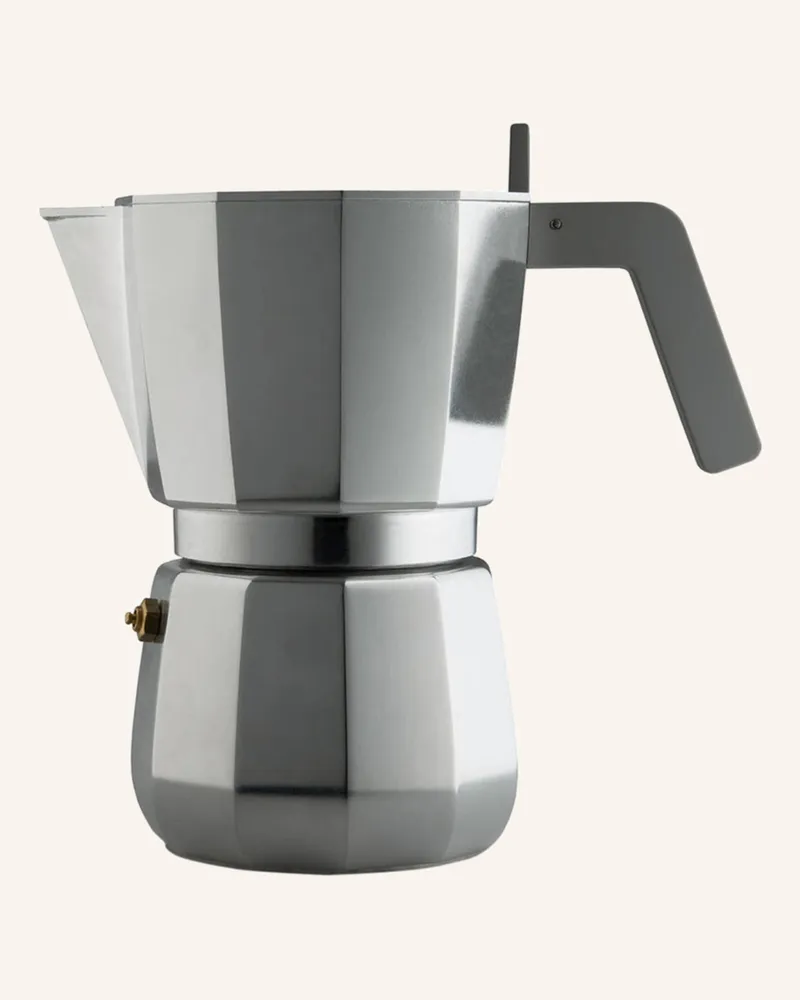 Alessi Espressokocher Moka silber Silber